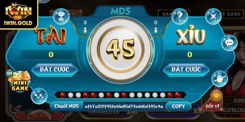 Tài Xỉu MD5 - Trò Chơi Công Nghệ Minh Bạch Tại IWIN 2 Ưu điểm nổi bật khi tham gia Tài Xỉu thuật toán MD5